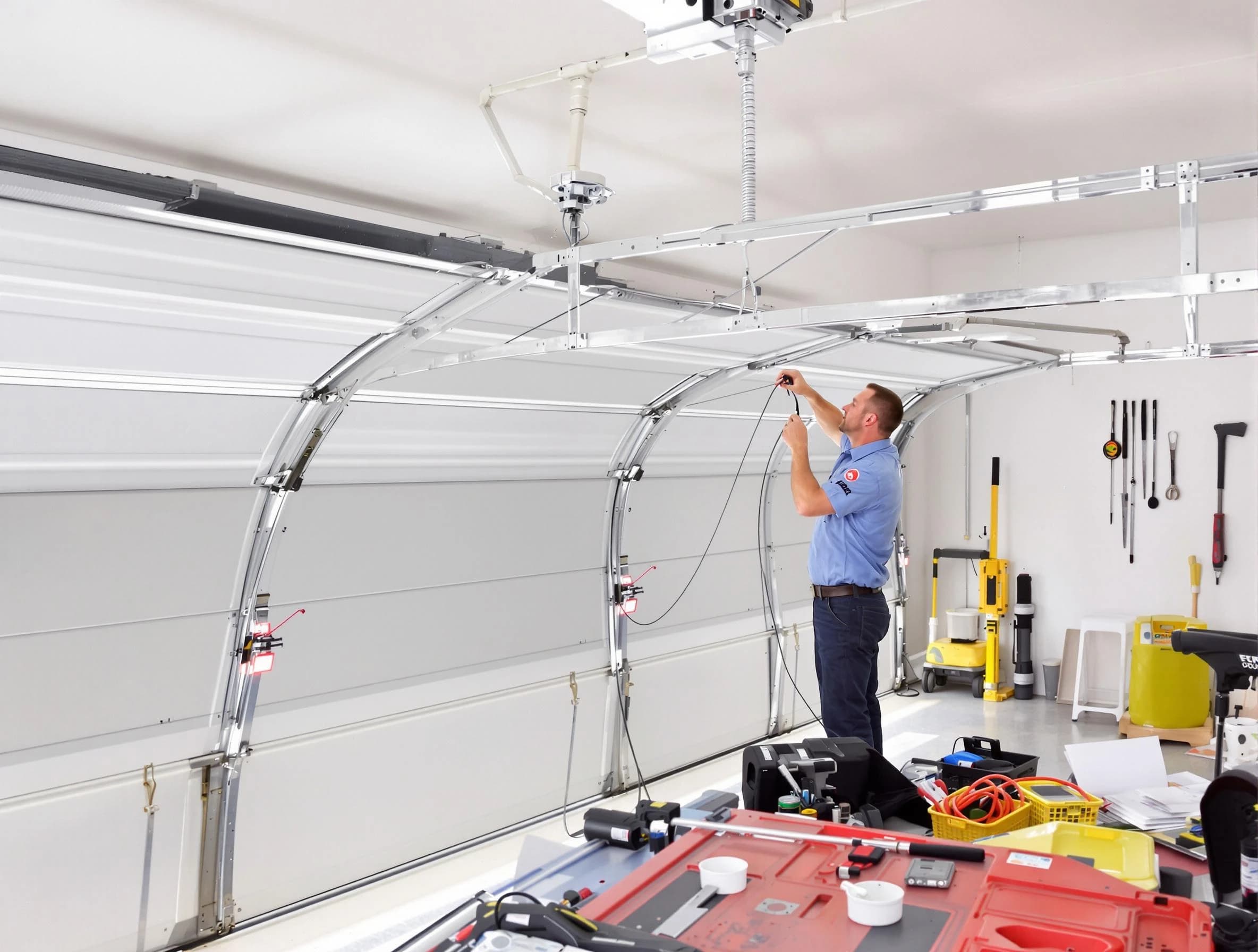 Garage door cable repair service by Morrow Garage Door Repair in Morrow