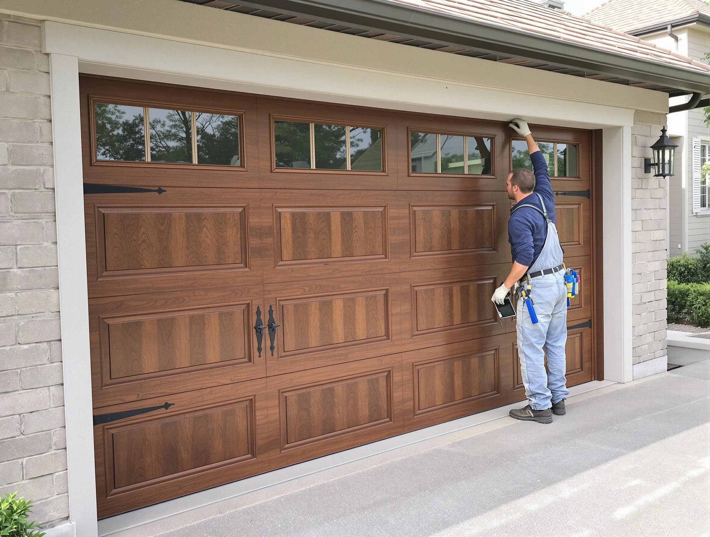 Custom garage door showcase by Morrow Garage Door Repair in Morrow