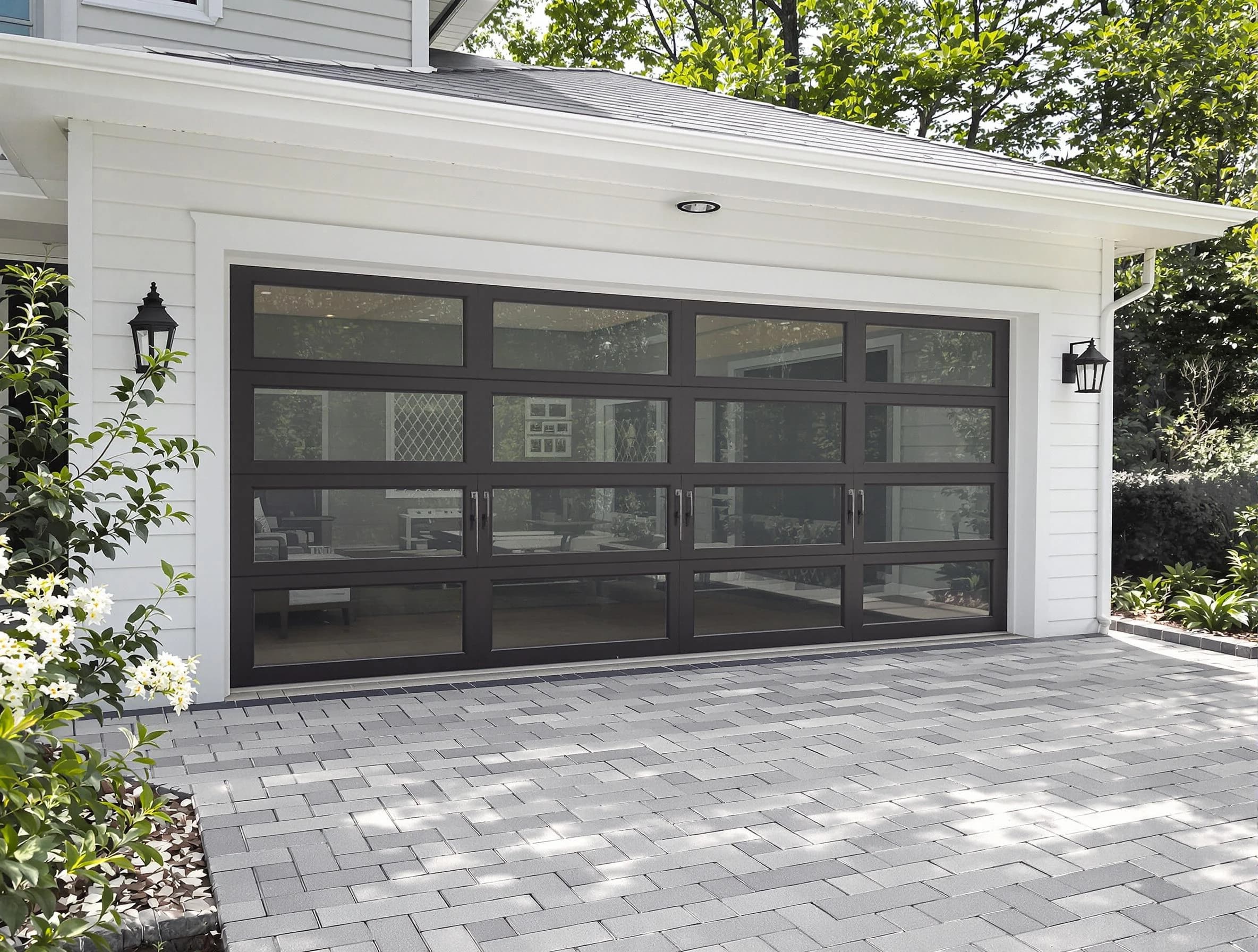 Morrow Garage Door Repair design specialist presenting custom garage door options to Morrow homeowner
