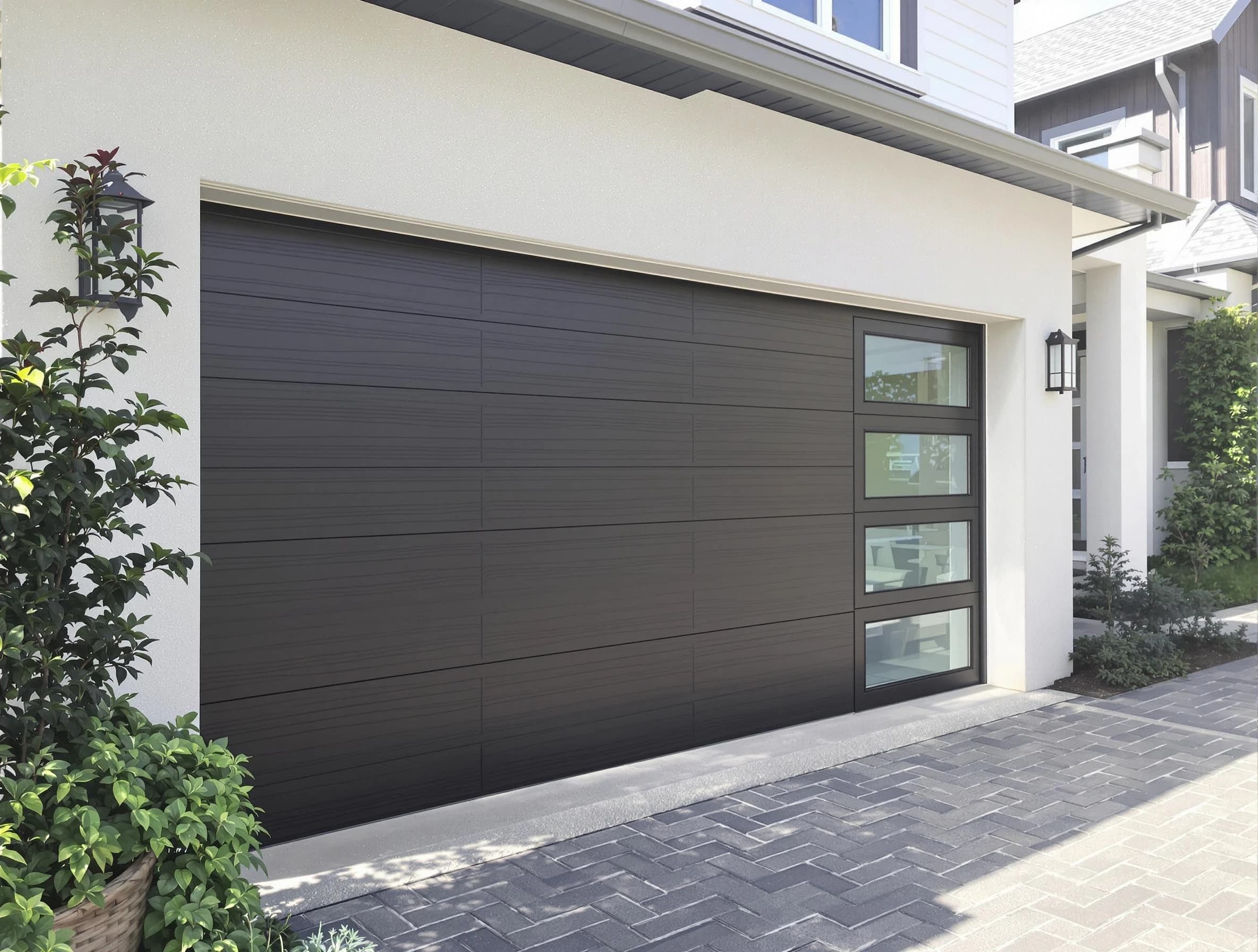 Custom garage door installation by Morrow Garage Door Repair in Morrow