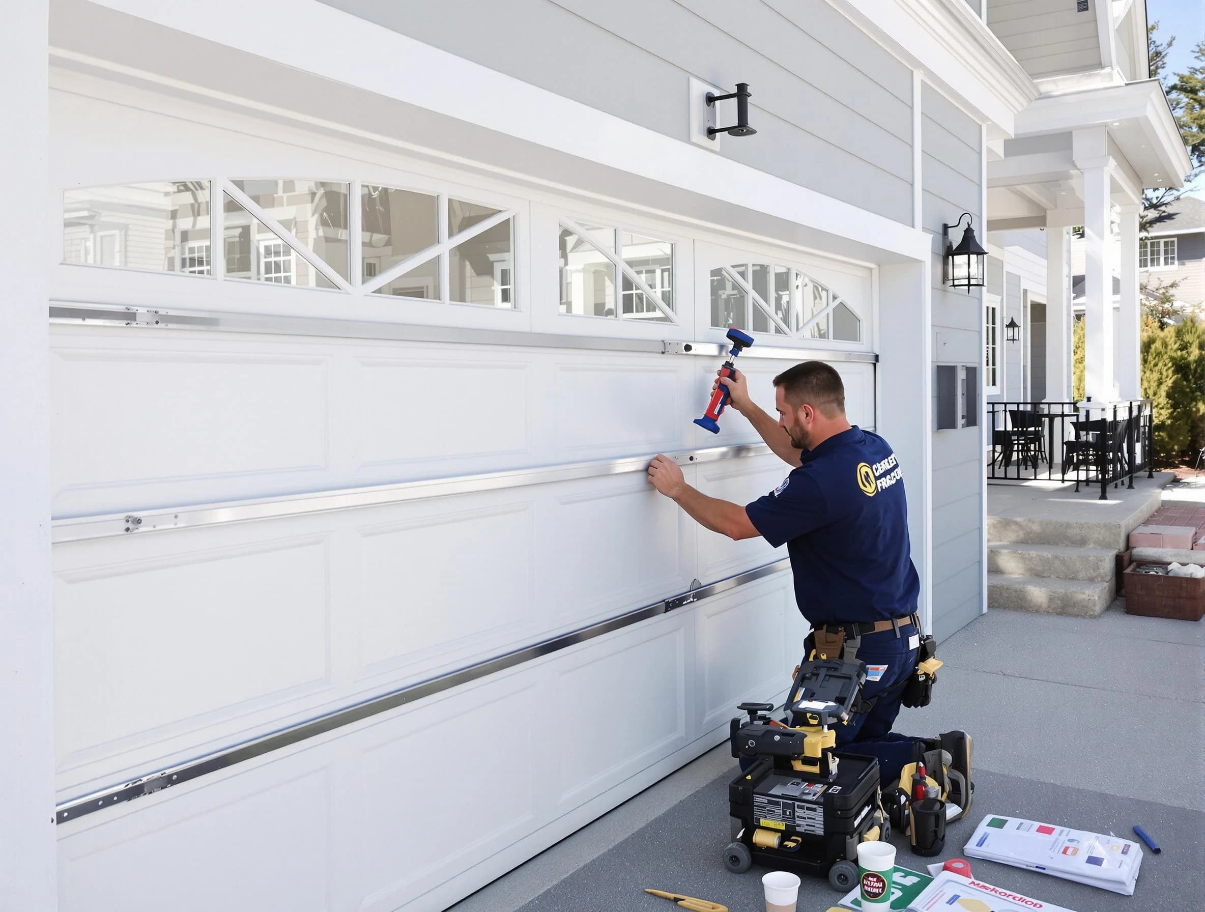 Professional garage door installation by Morrow Garage Door Repair in Morrow