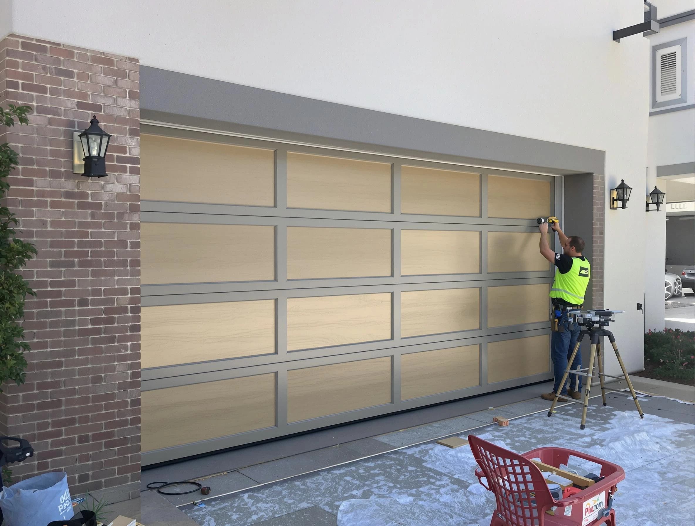 Garage door replacement service by Morrow Garage Door Repair in Morrow