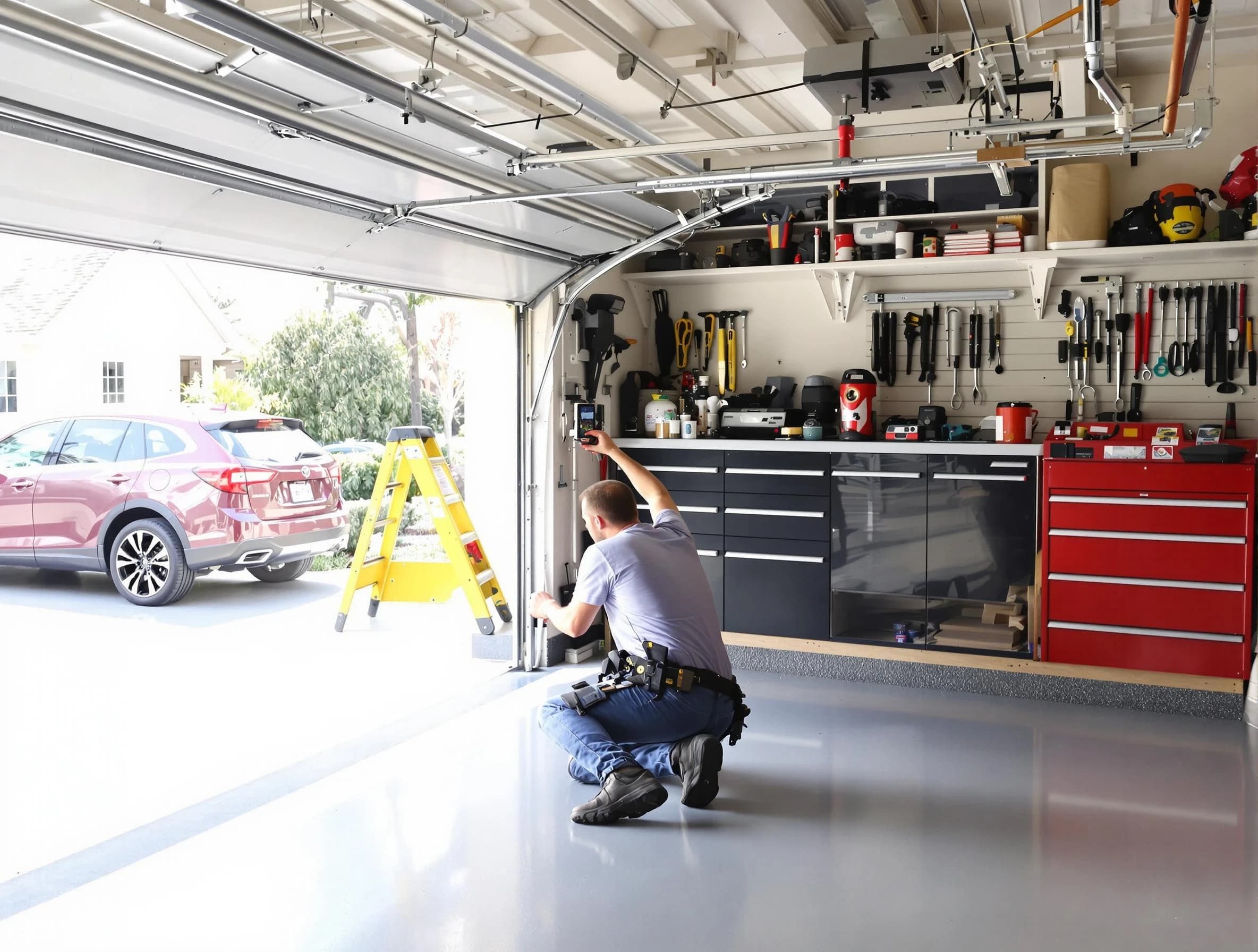 Local garage door repair service by Morrow Garage Door Repair in Morrow