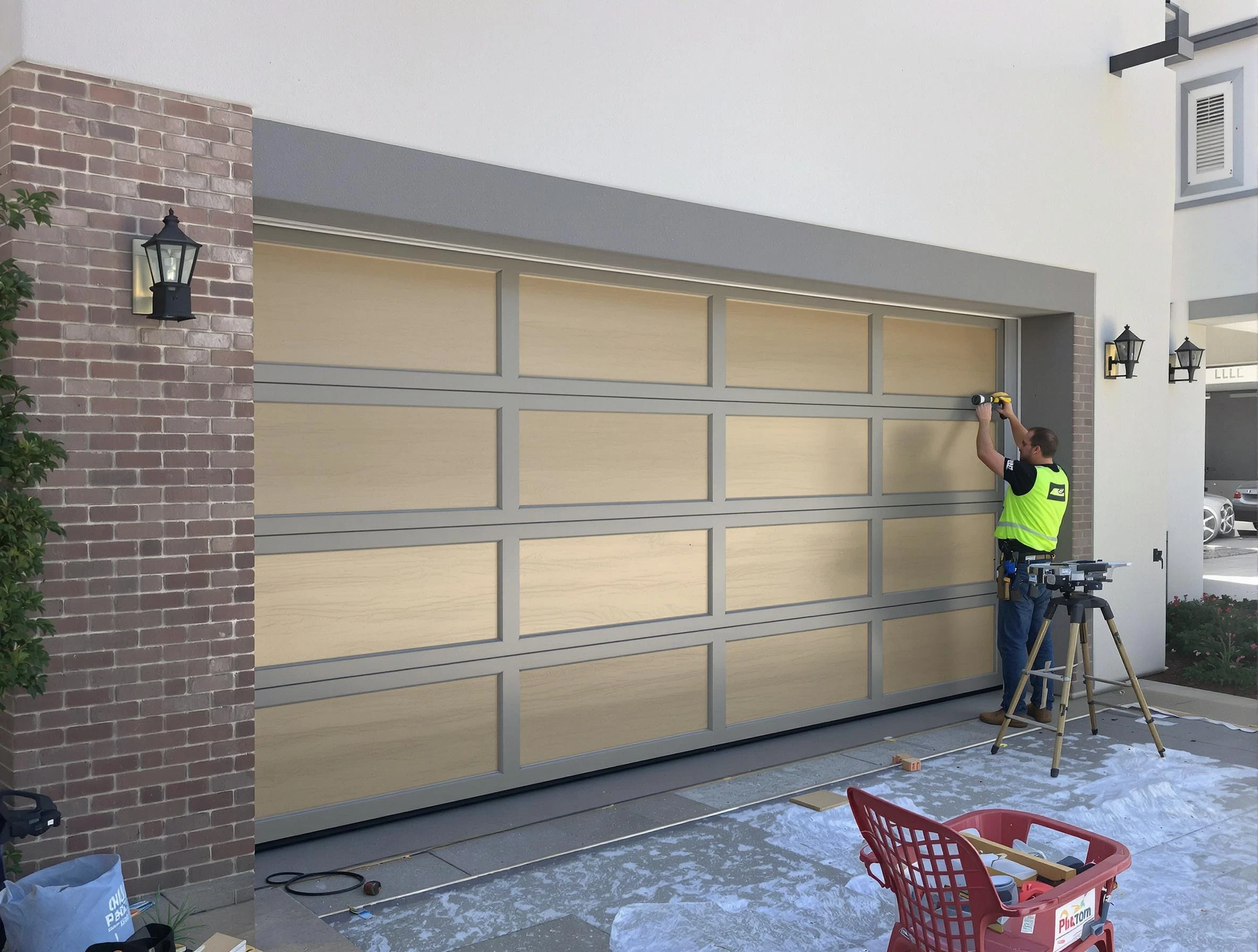 Garage door replacement service by Morrow Garage Door Repair in Morrow