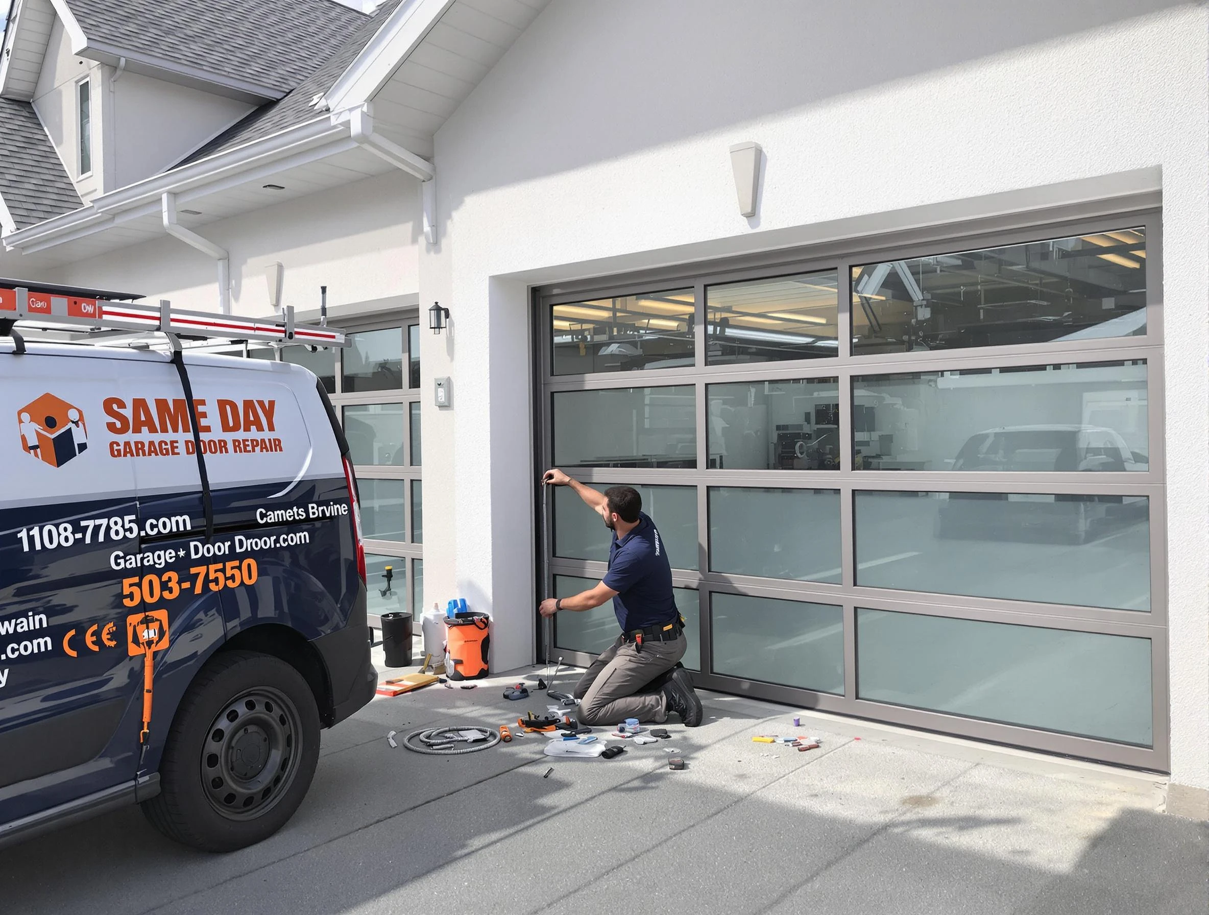 Same-day garage door repair service by Morrow Garage Door Repair in Morrow